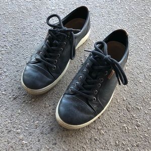 Ecco Black Leather Sneakers
